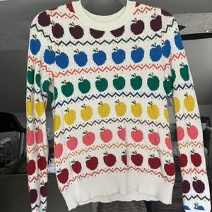 Boden Edie Fair Isle Sweater - Apple Fair Isle